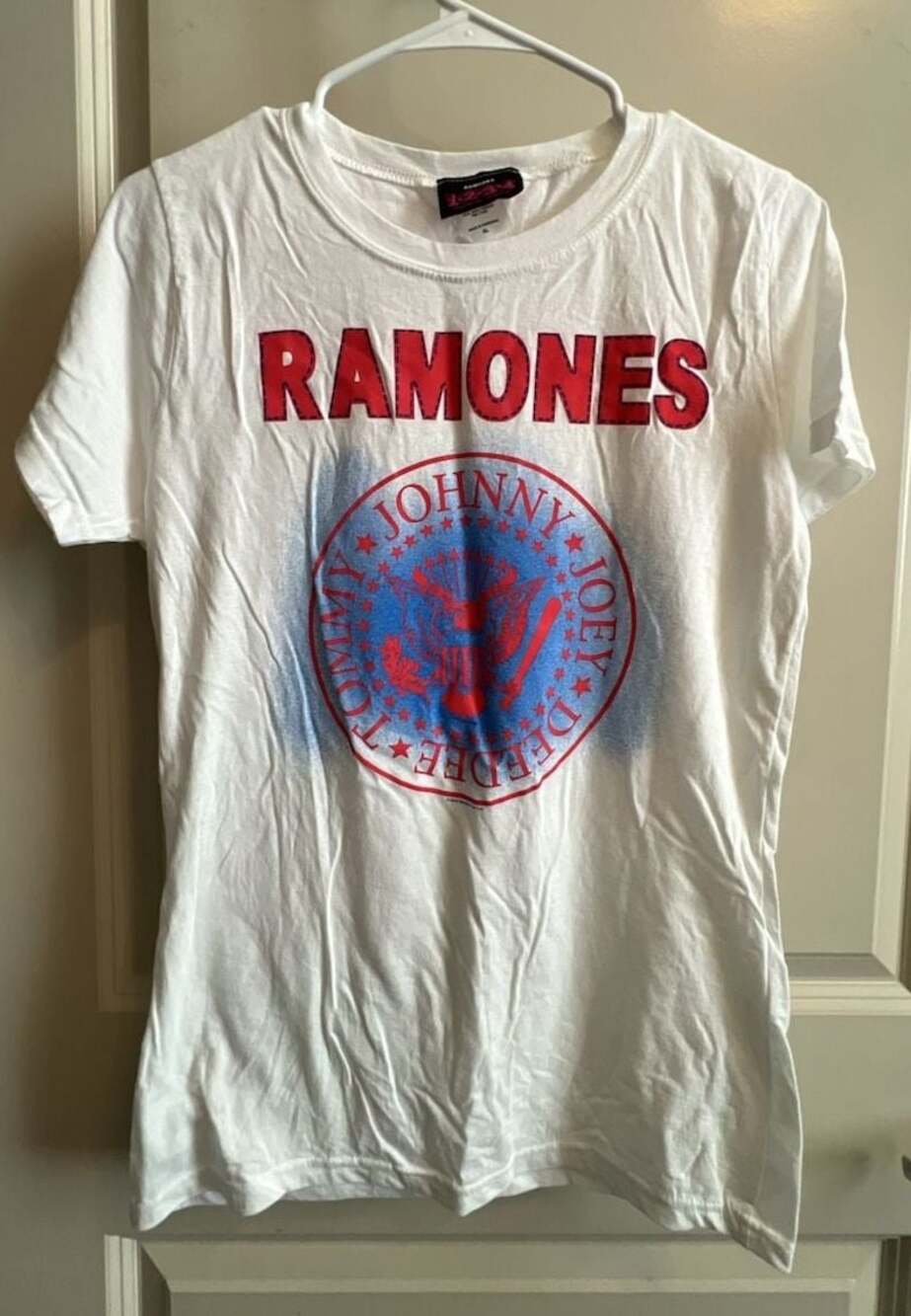 Ramones 1-2-3-4 Graphic T-Shirt White Size XL